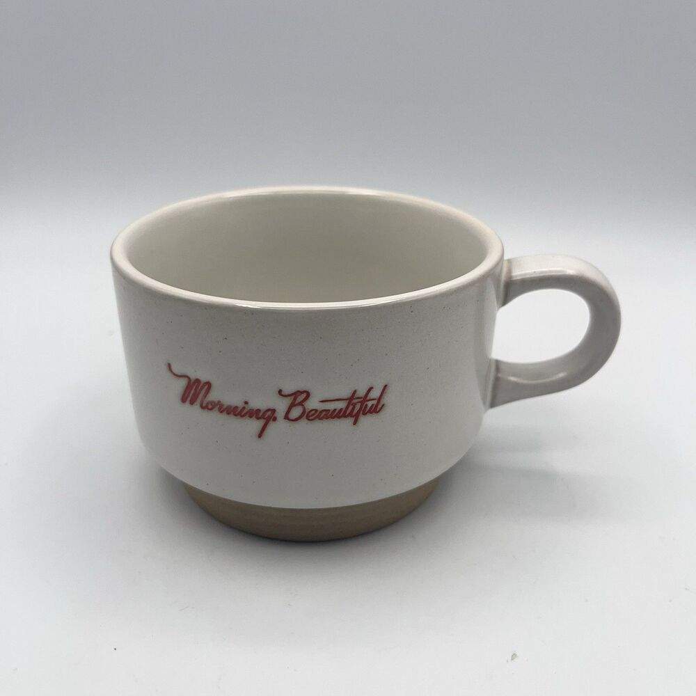 Morning Beautiful Handsome Hearth & Hand Magnolia Stoneware Coffee Mug